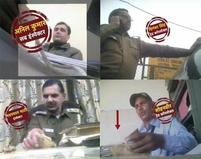delhi-police-taking-bribe